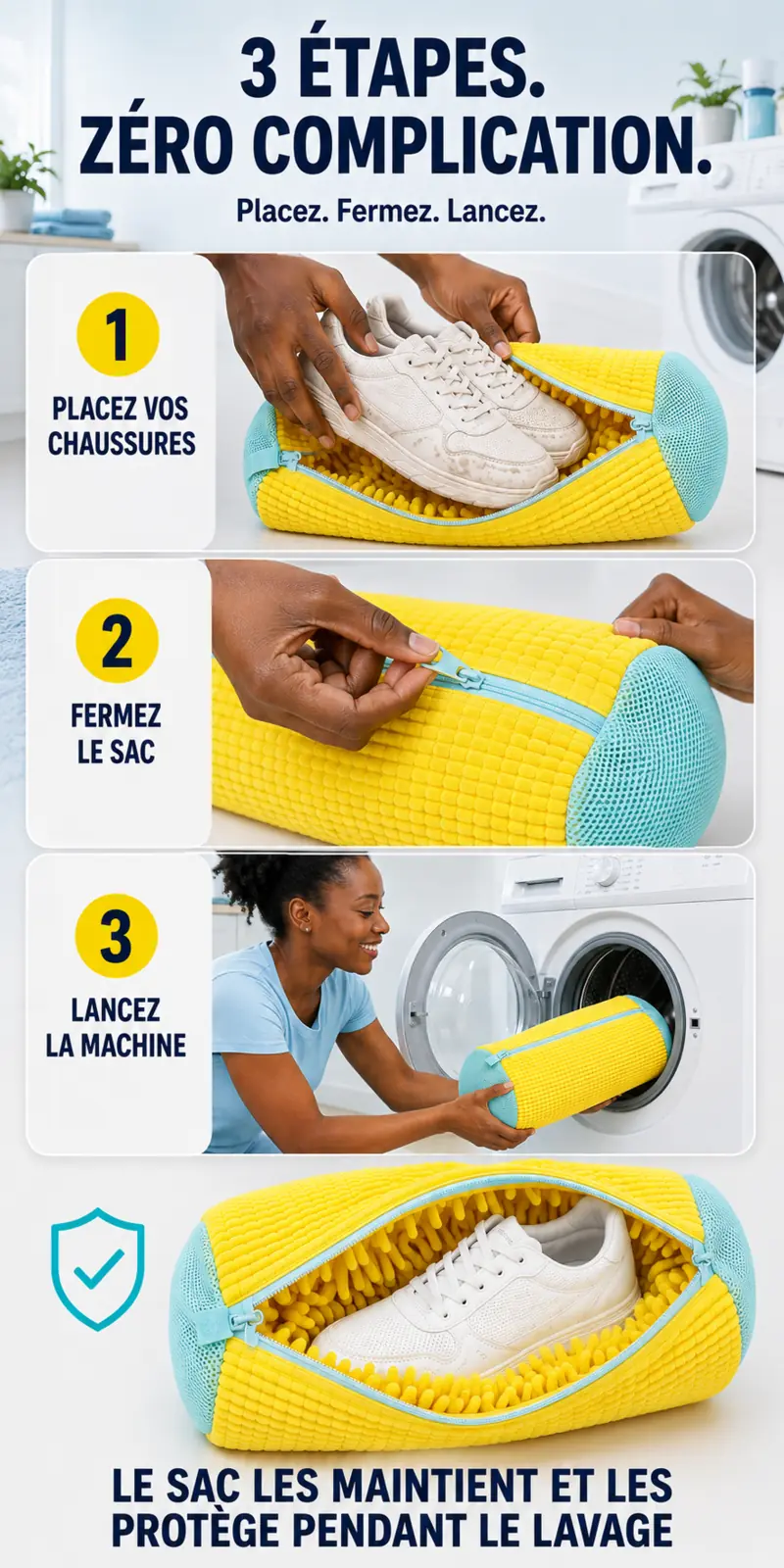 Sac de Lavage pour Chaussures (E-BOX) – section 3