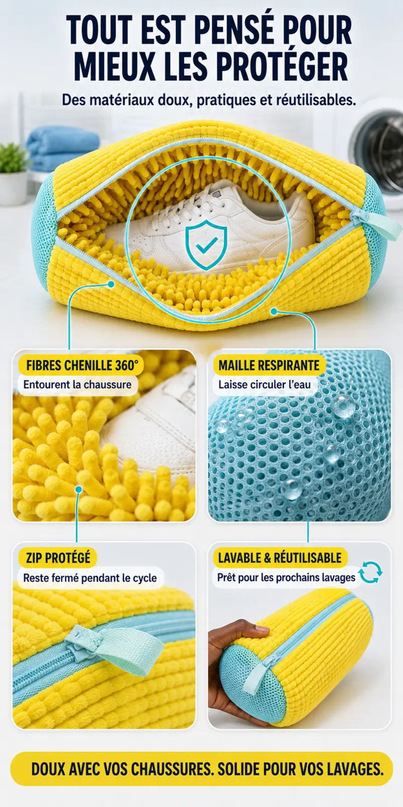 Sac de Lavage pour Chaussures (E-BOX) – section 6